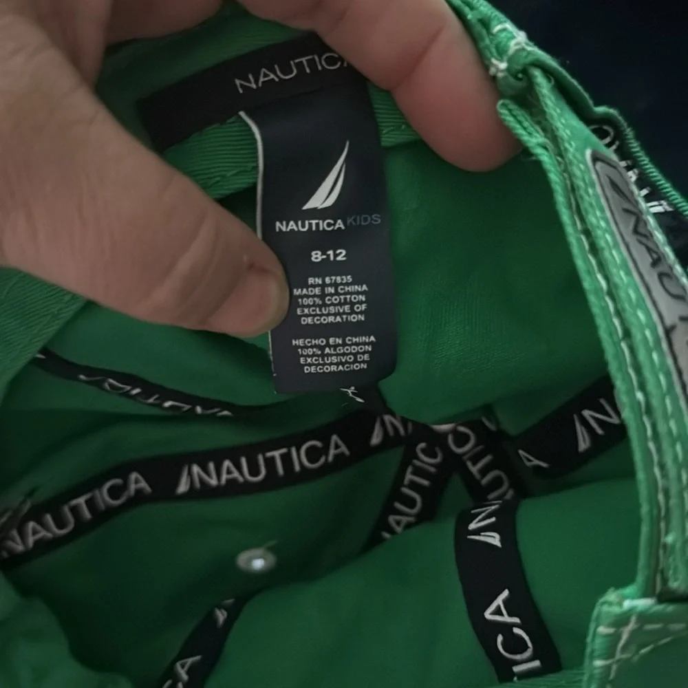 Nautica kids green hat 8-12‎
